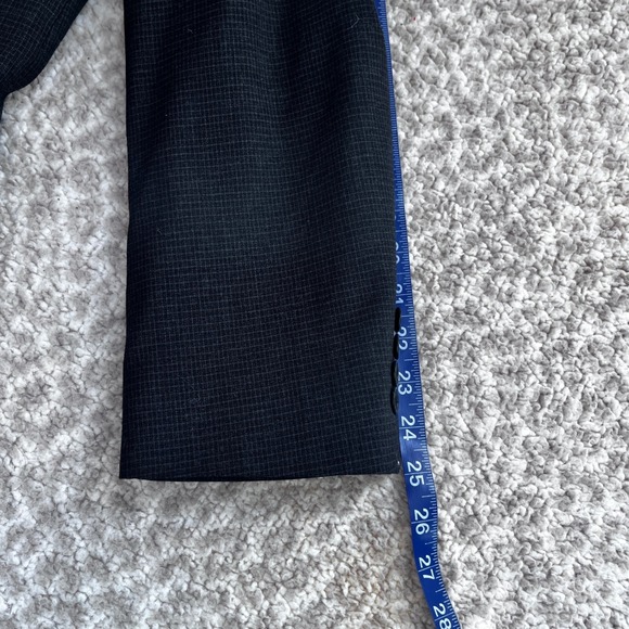 Nautica Mens Wool Cashmere Suit 42R W36 Charcoal Grey 3-Button Pleated Lord Tayl - Picture 9 of 16